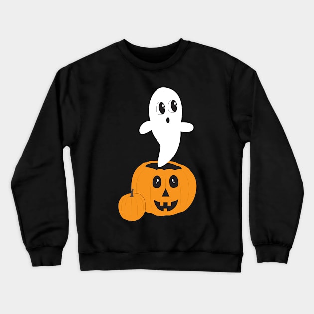 Haunted Jack O Lantern Crewneck Sweatshirt by Tatiyanawolf